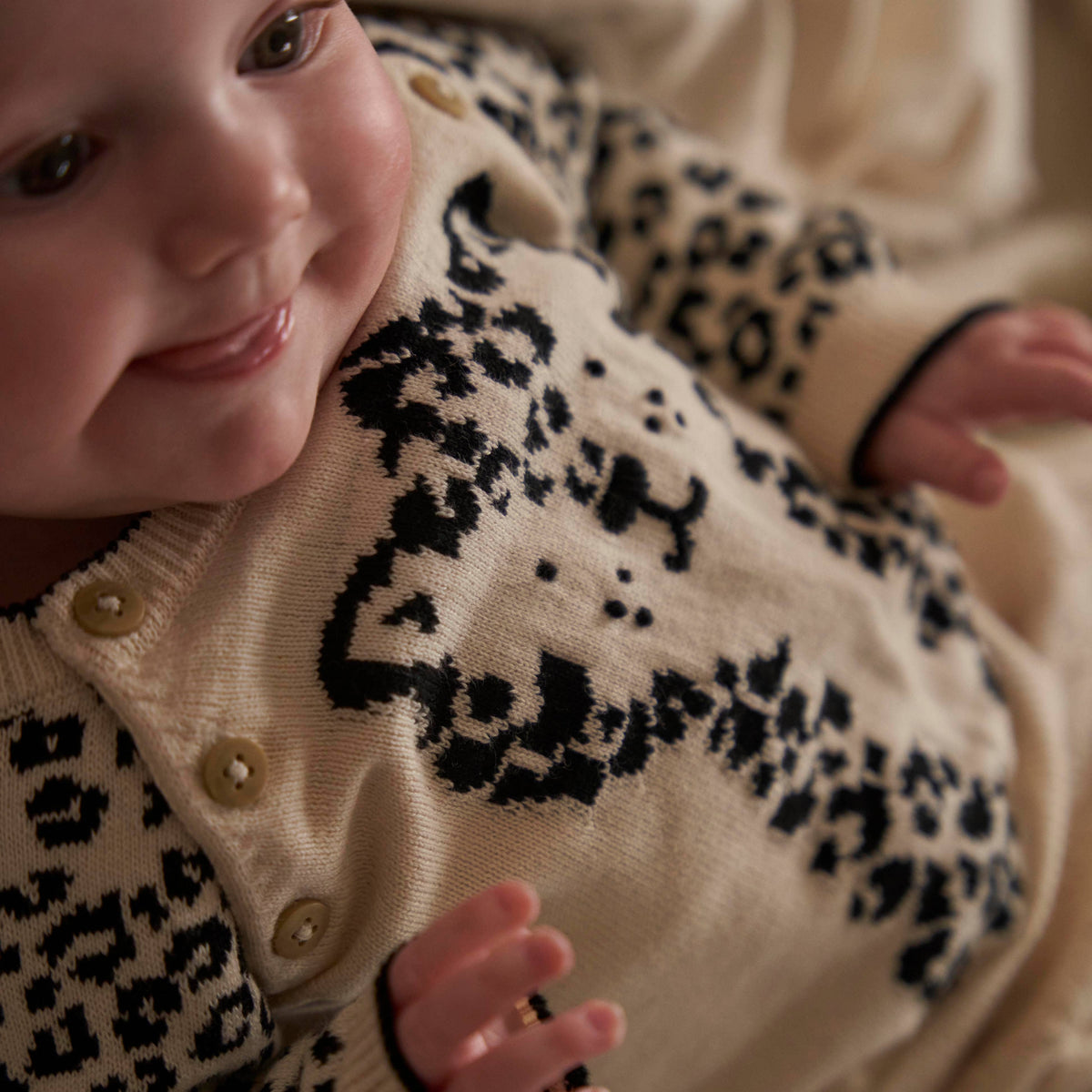 Fable & Bear Purrfect Leo Organic Cotton Leopard Jumper