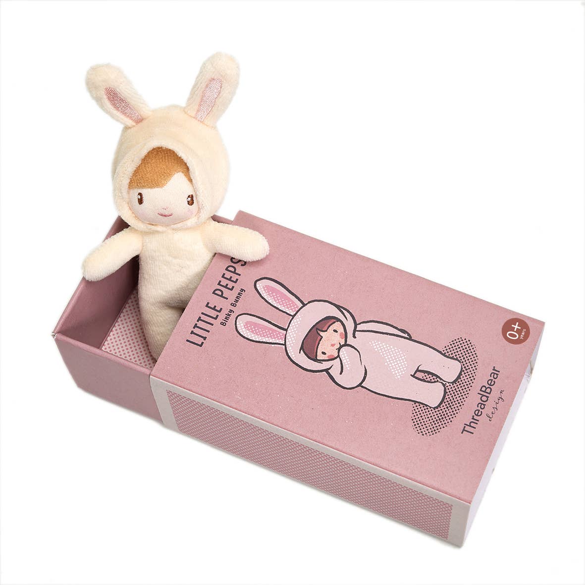 ThreadBear Little Peeps Binky Bunny Matchbox Doll