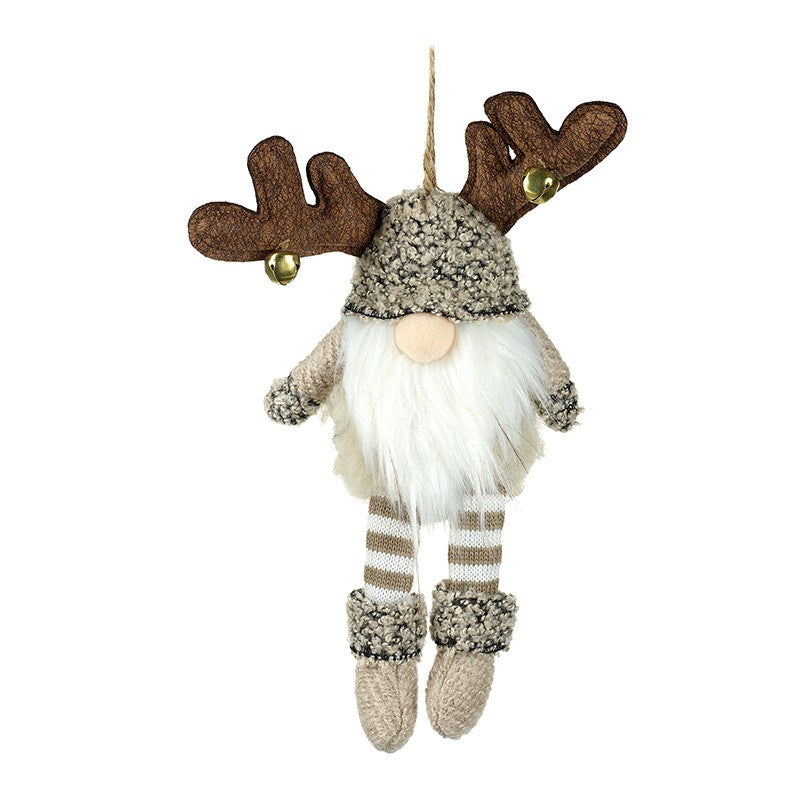 Hanging Reindeer Gonk With Bell Antlers