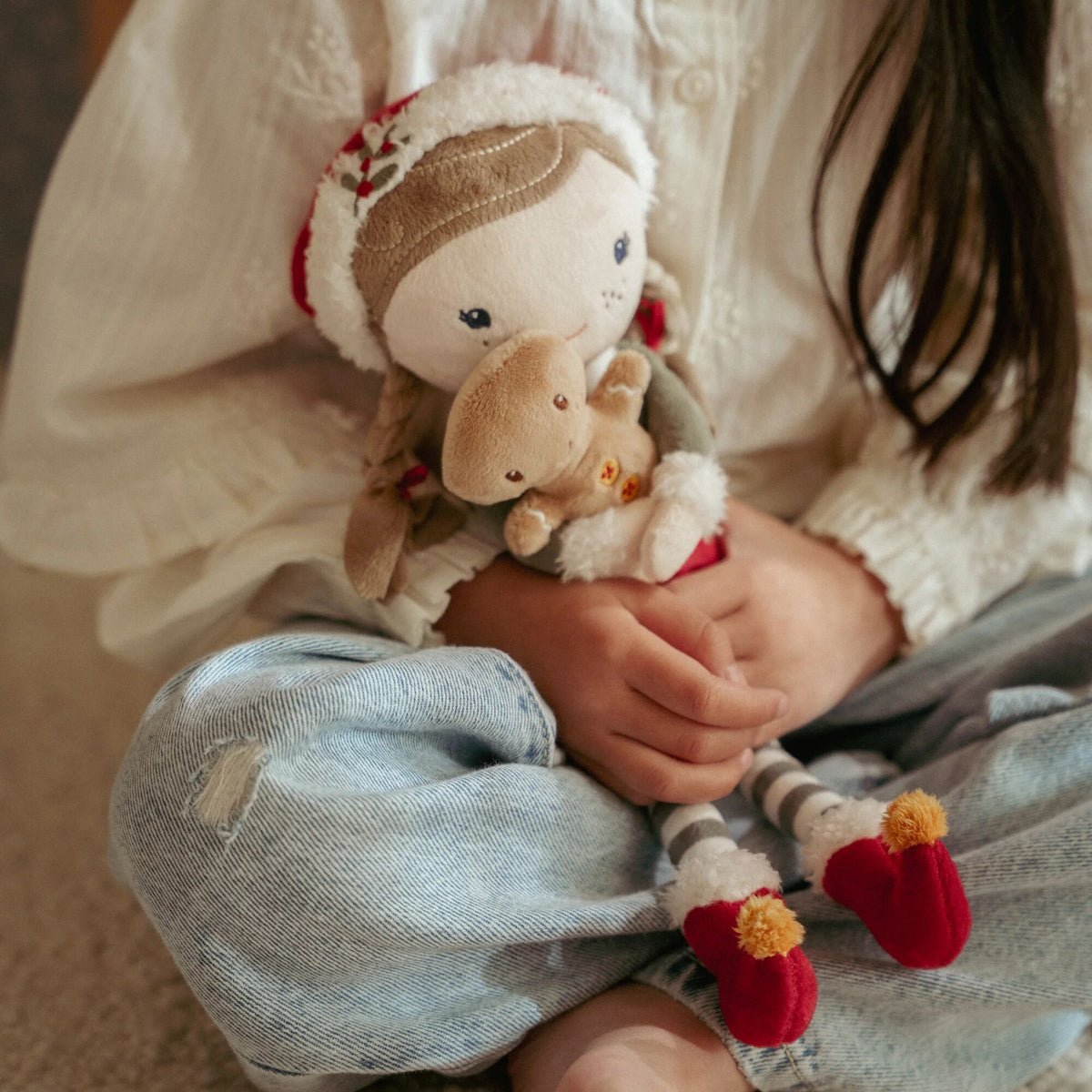 Cuddle Doll Christmas Rosa 35 cm GRS