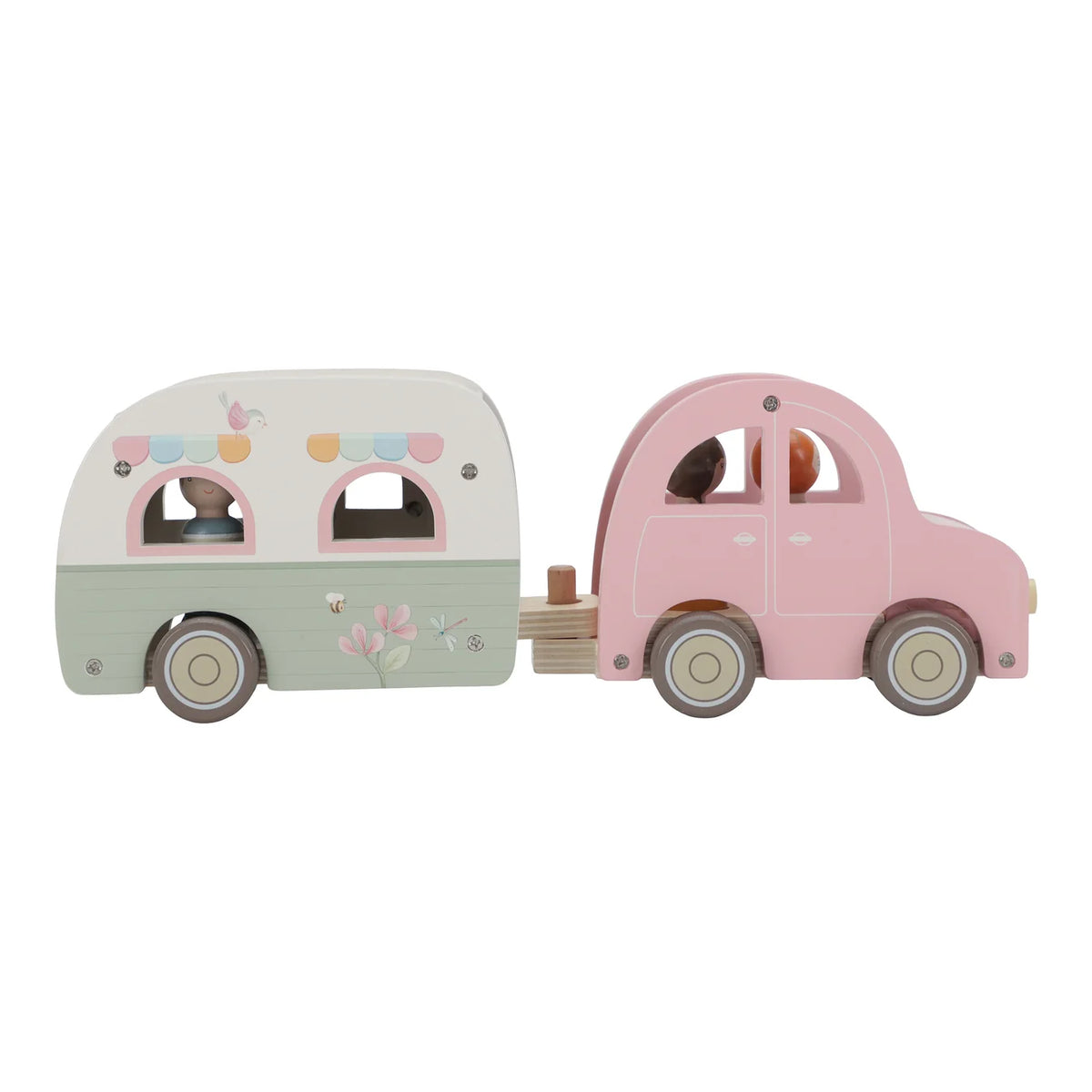 Little Dutch Wooden Car & Caravan Set