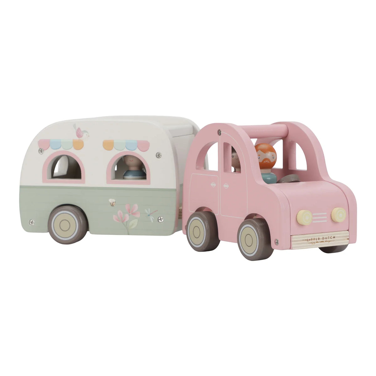 Little Dutch Wooden Car & Caravan Set