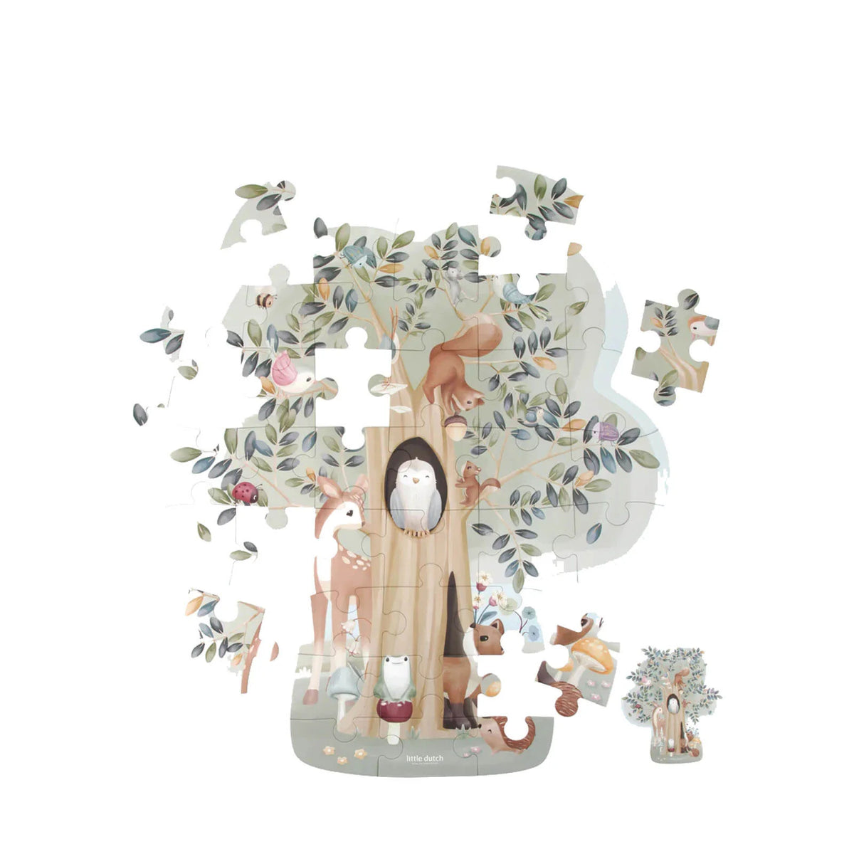 Little Dutch Forest Friends XL Floor Puzzle – 37 Pieces