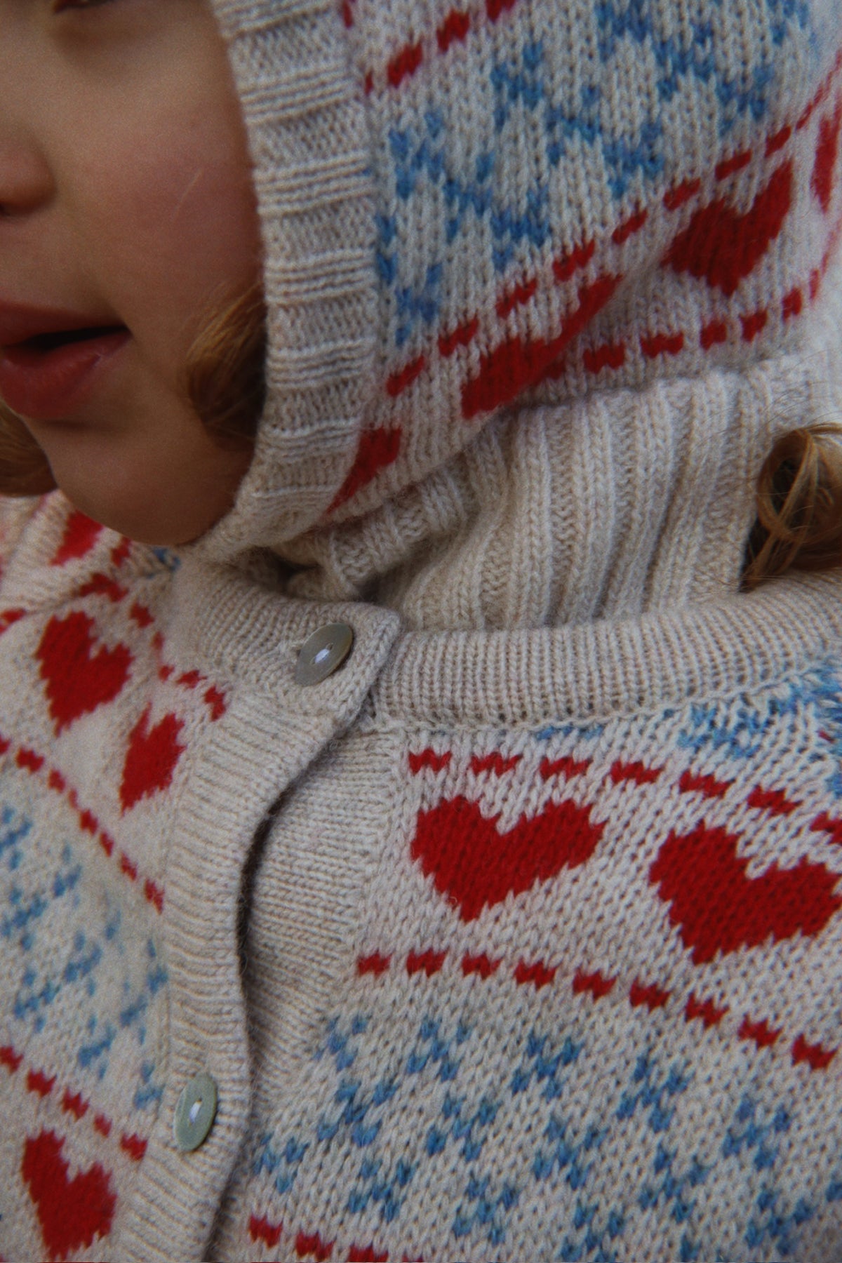 Konges Sløjd Belou Heart Wool Balaclava