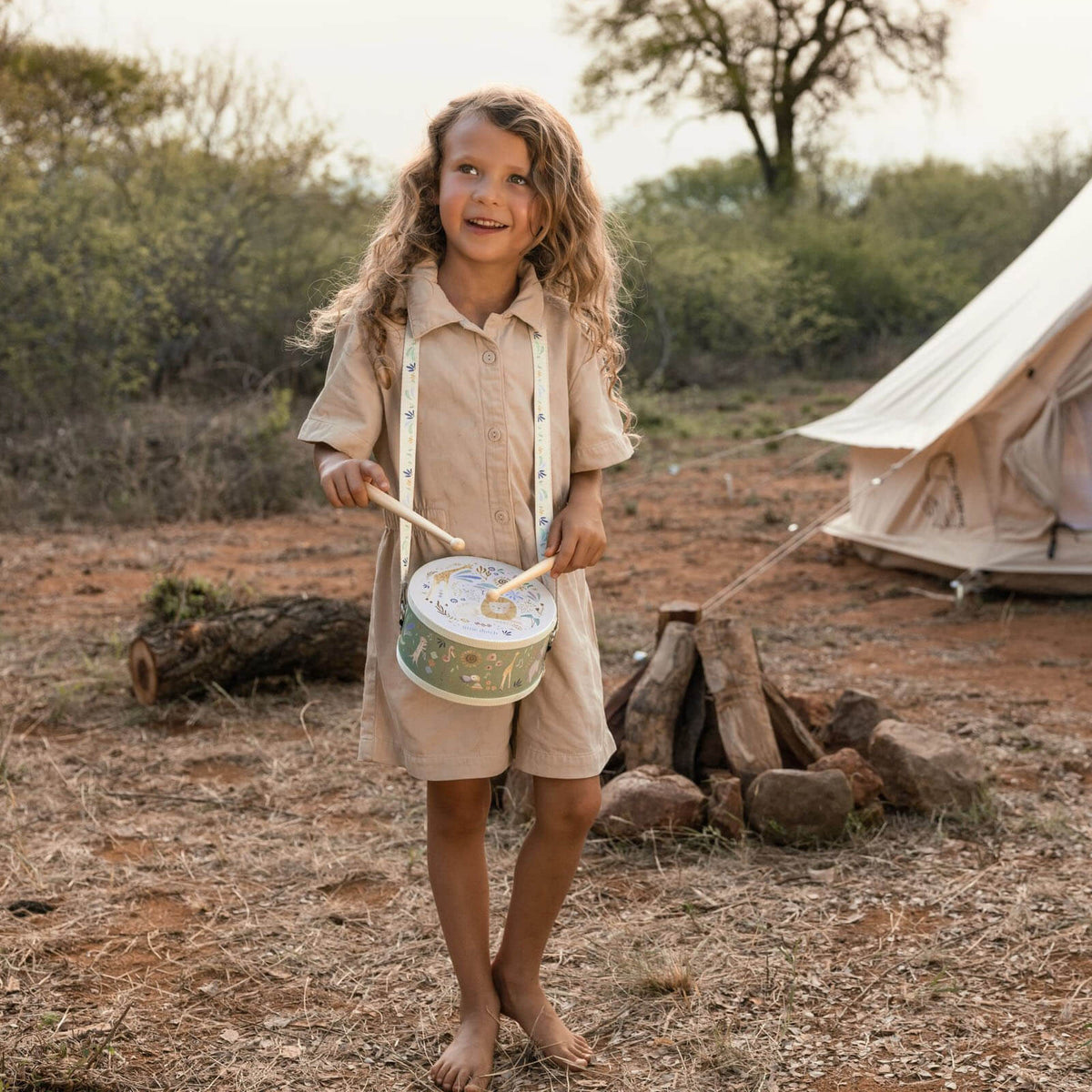Little Dutch Music Drum – Safari Friends