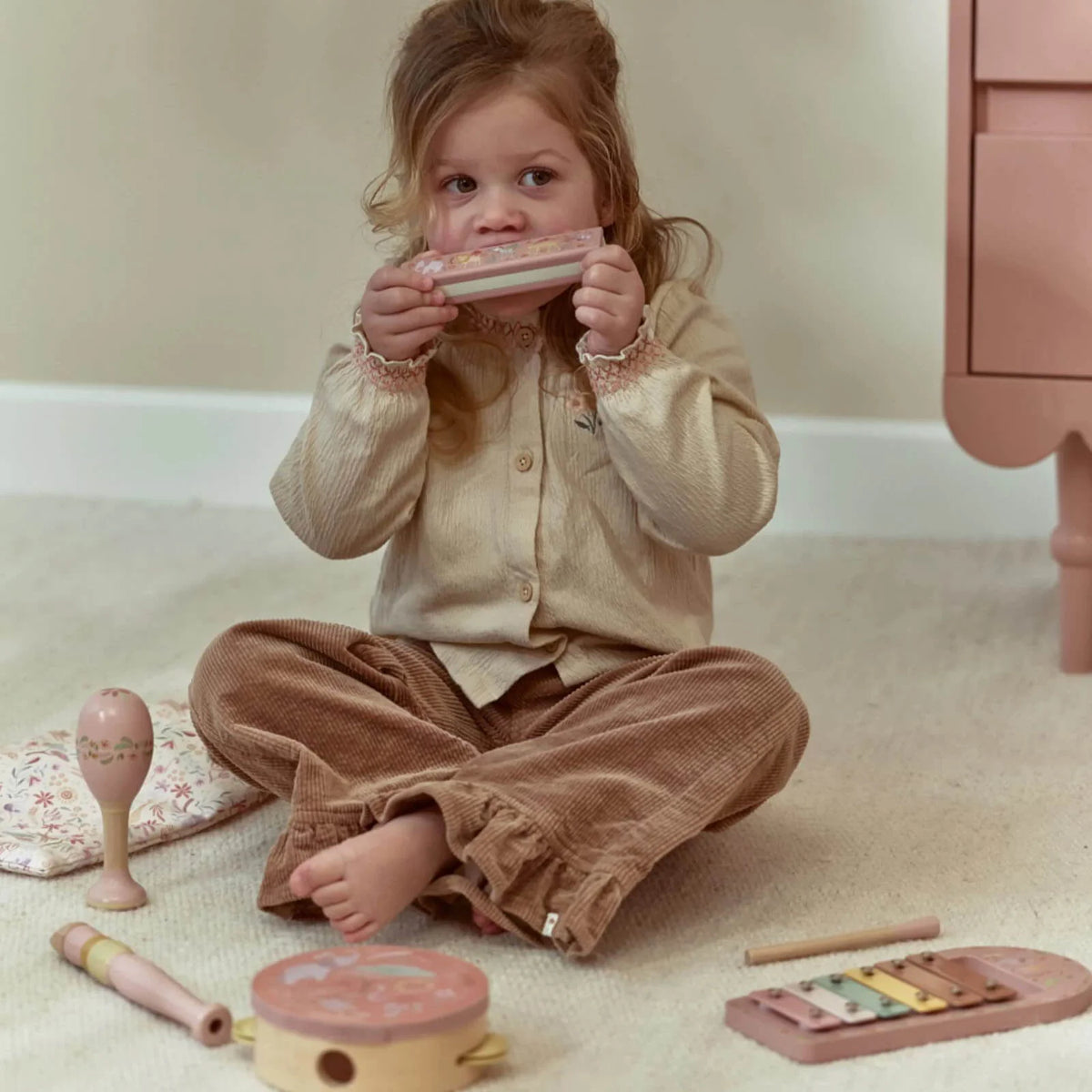 Little Dutch Musical Instrument Set – Pink Safari Friends