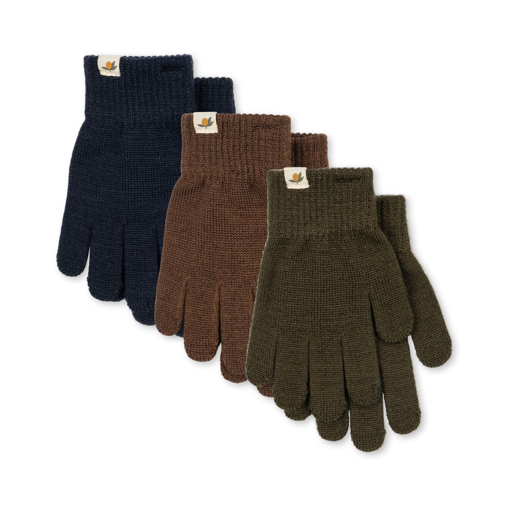 Konges Sløjd 3 Pack Filla Gloves – Forest Mix