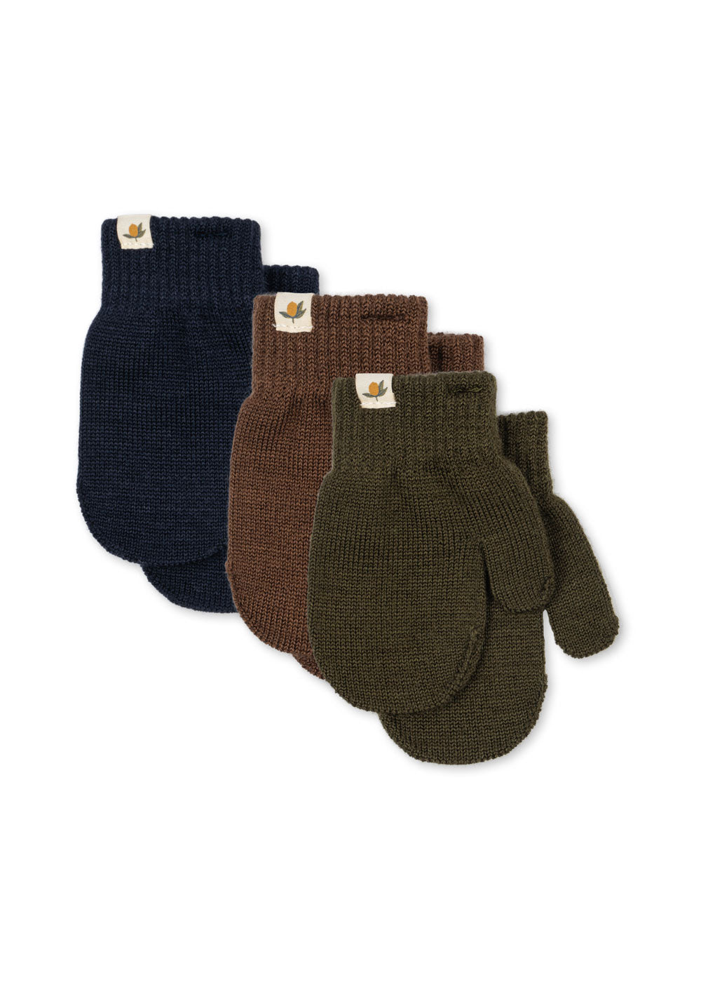 Konges Sløjd 3 Pack Filla Mittens - Rose Mix - Forest Mix