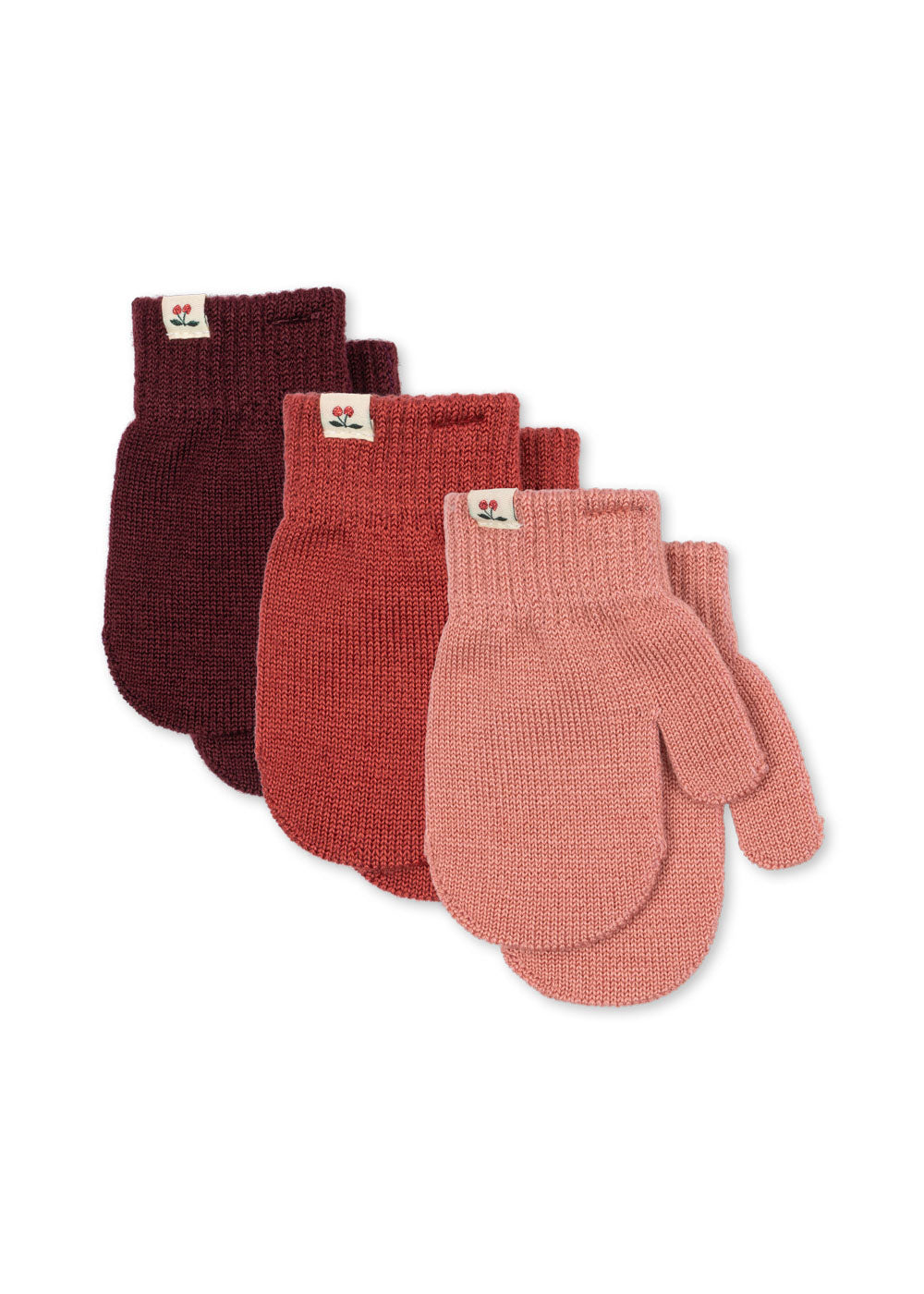 Konges Sløjd 3 Pack Filla Mittens - Rose Mix - Forest Mix