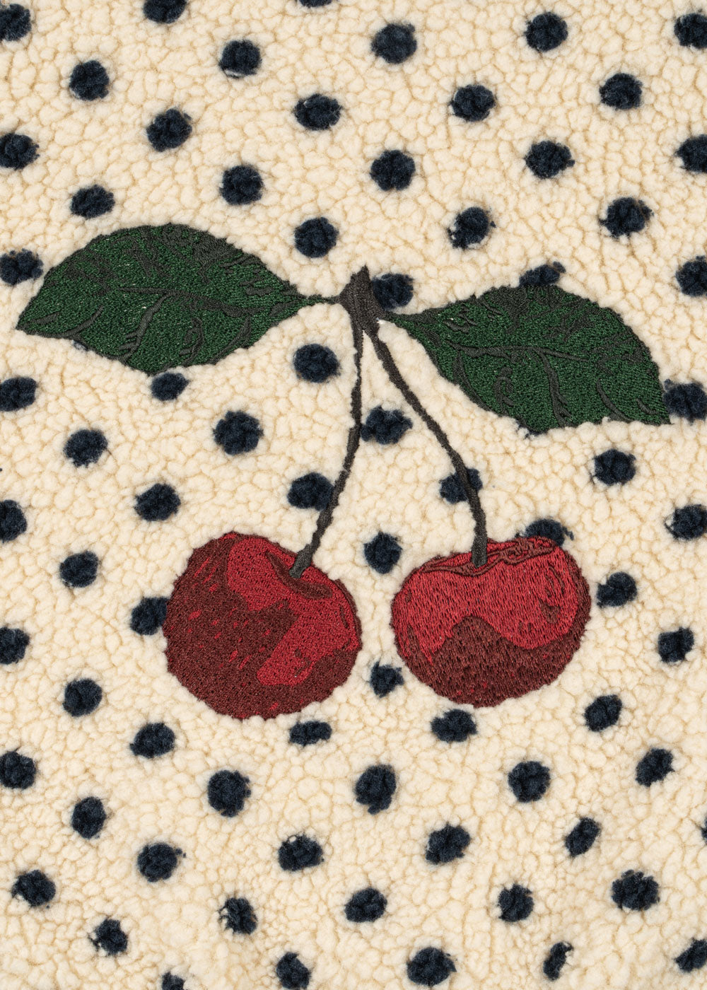 Konges Sløjd Jody Cherry Embroidered Teddy Jacket