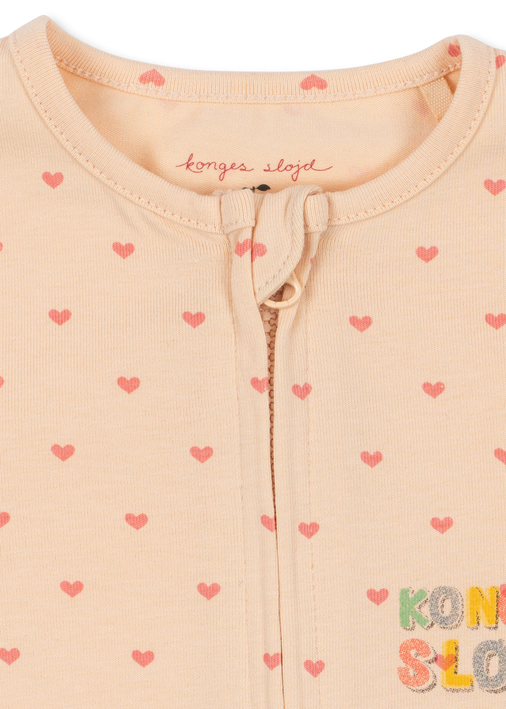 Konges Sløjd Basic Zip Onesie – Teddy Coeur