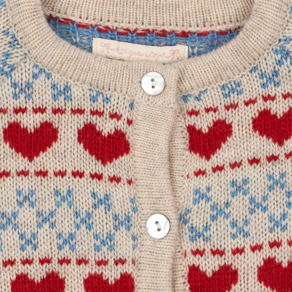 Konges Sløjd Belou Heart Wool Cardigan