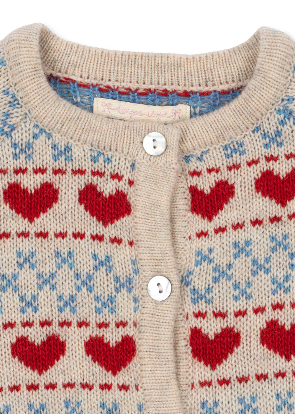 Konges Sløjd Belou Heart Wool Cardigan
