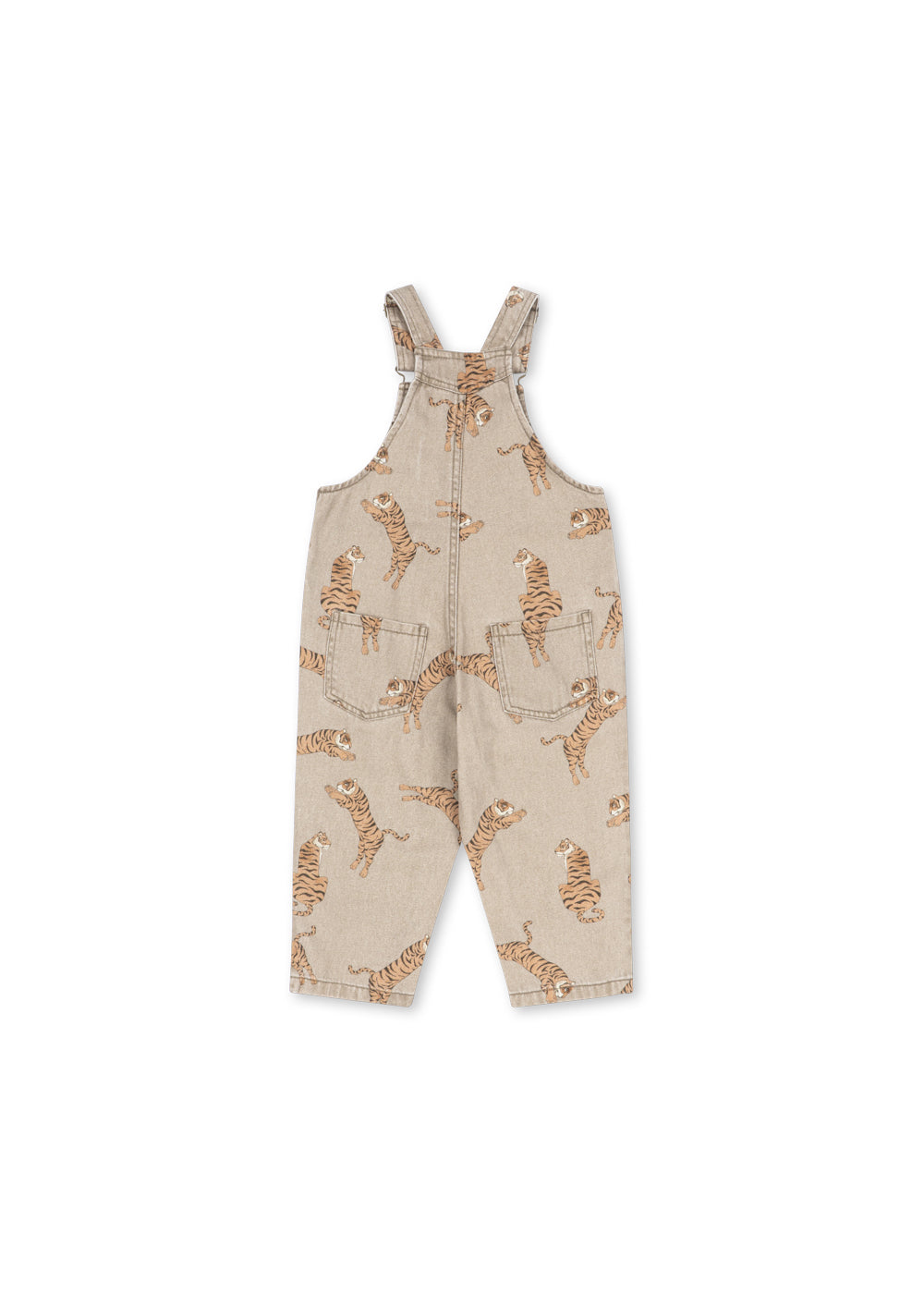 Konges Sløjd Magot Tiger Print Denim Dungarees