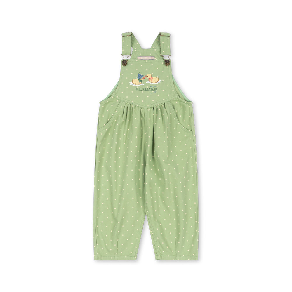 Konges Sløjd Nola Green Cotton Dungarees