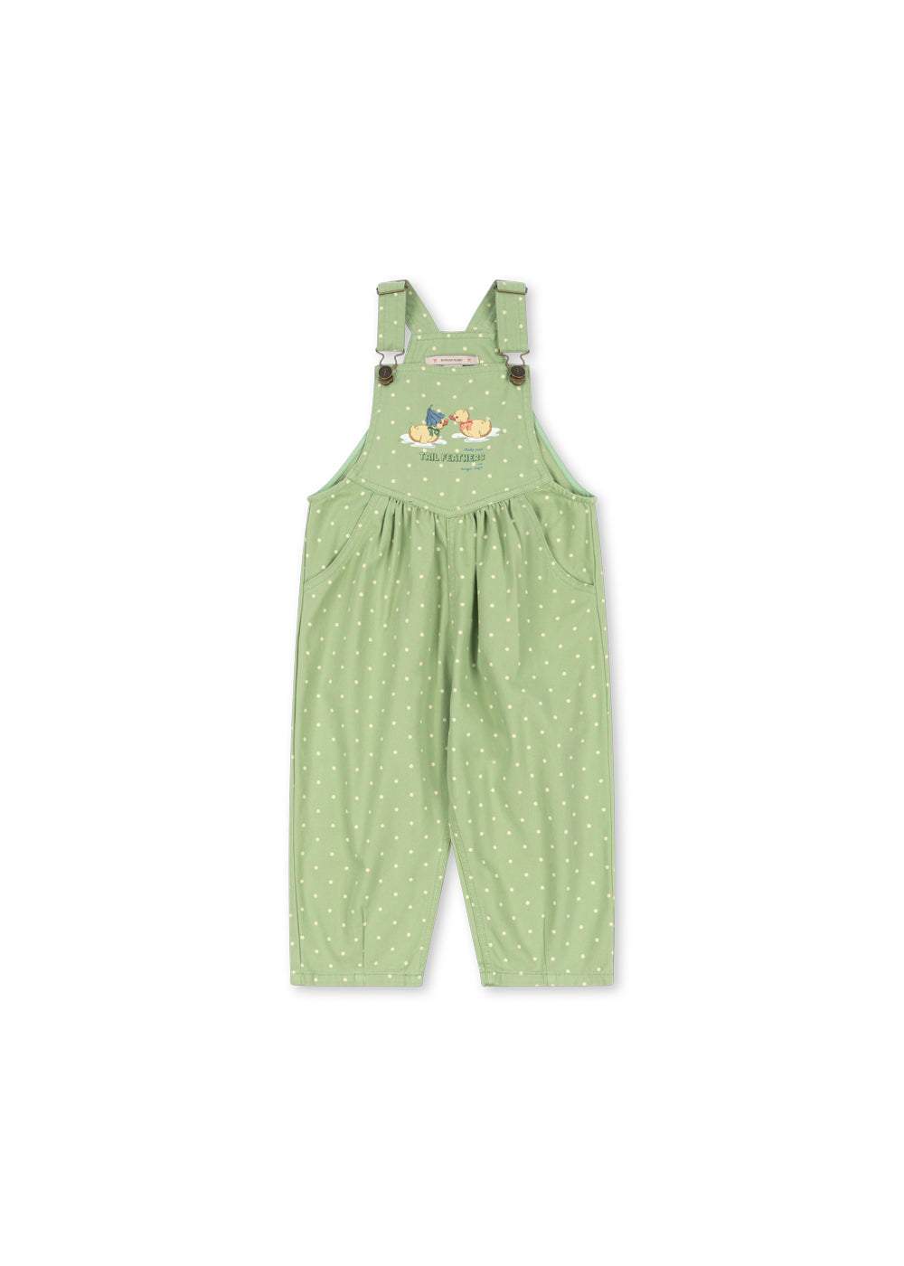 Konges Sløjd Nola Green Cotton Dungarees