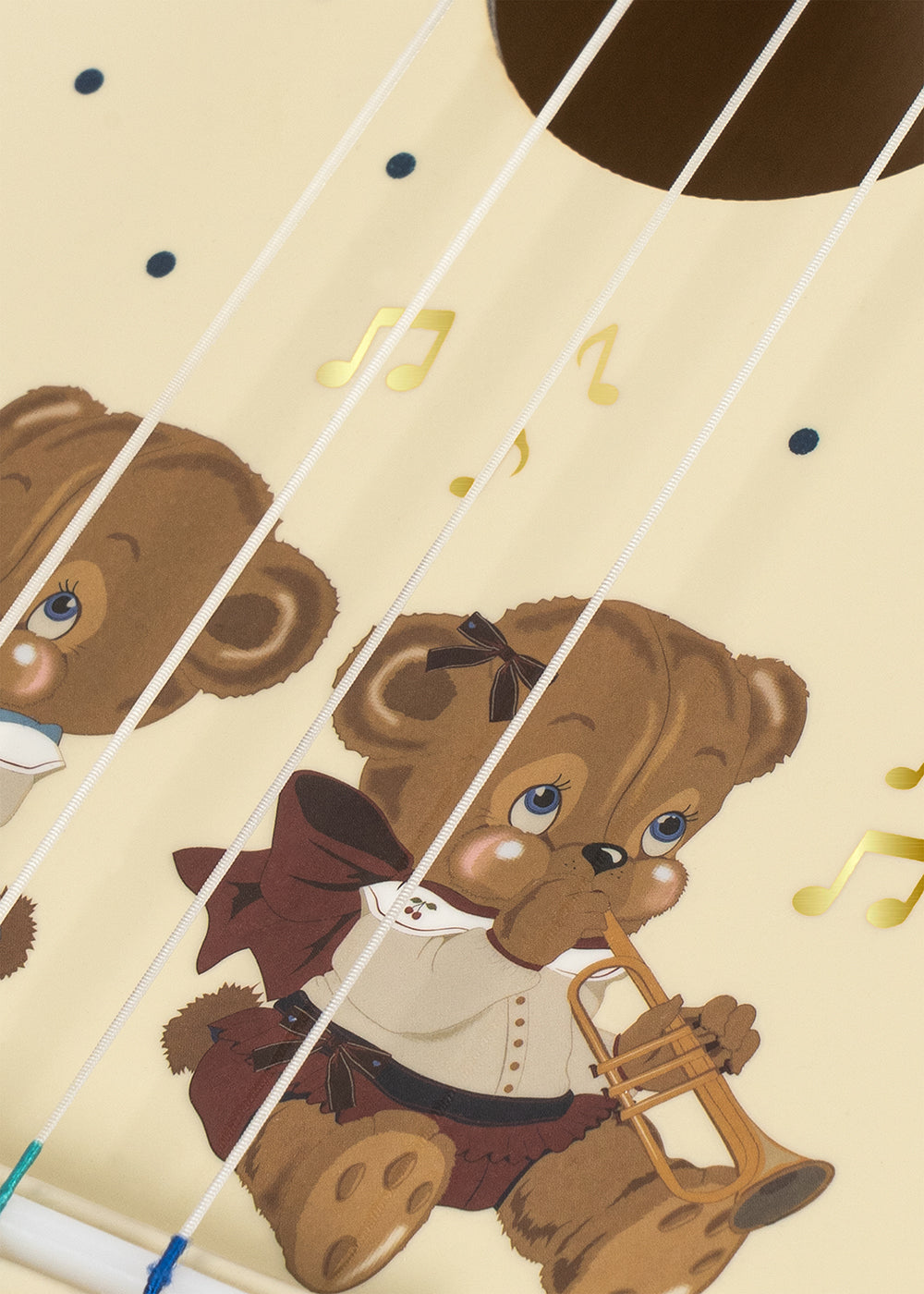 Konges Sløjd Wooden Bear print Ukulele – Glossy
