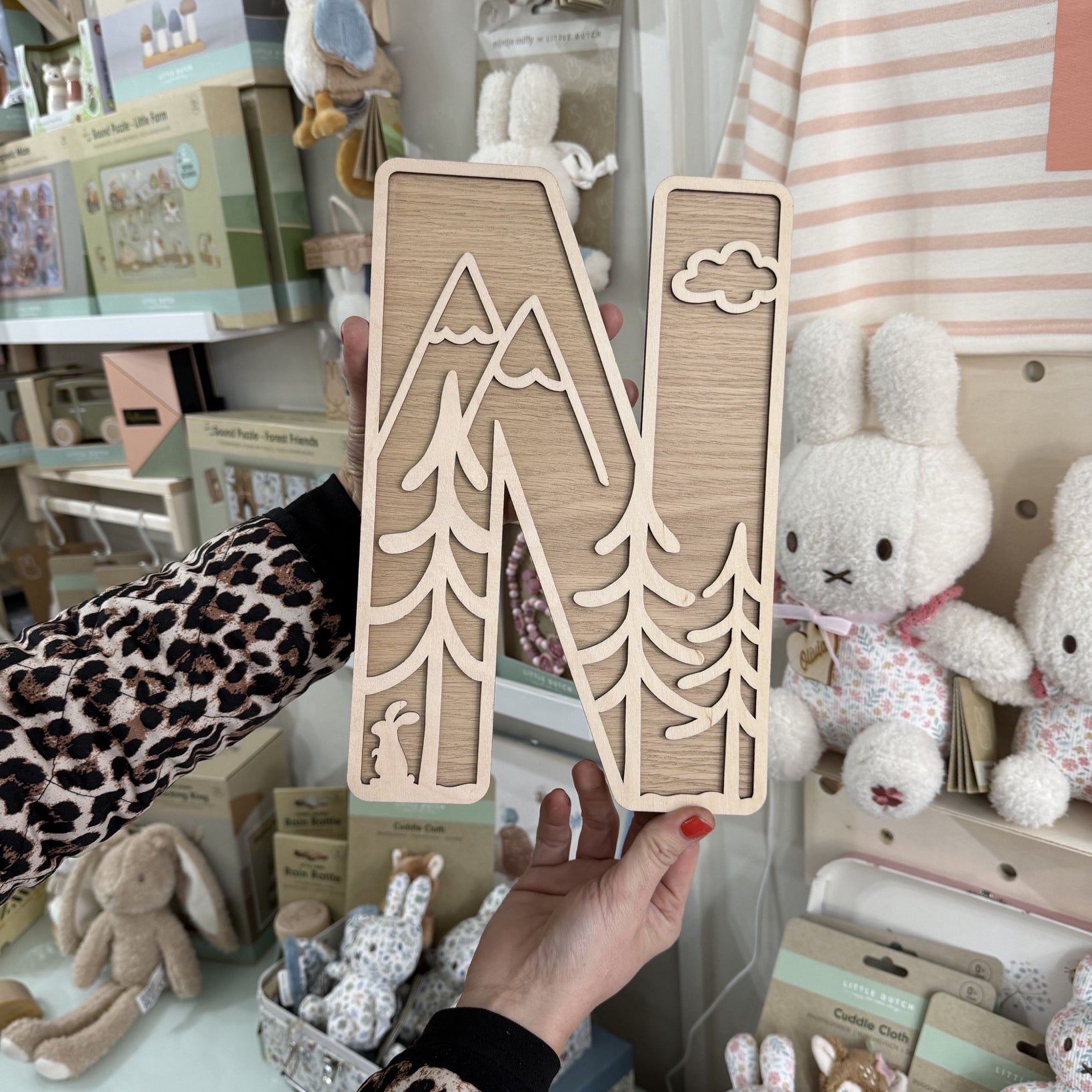 Personalised Woodland Wooden Wall Letters – Nursery & Bedroom Decor