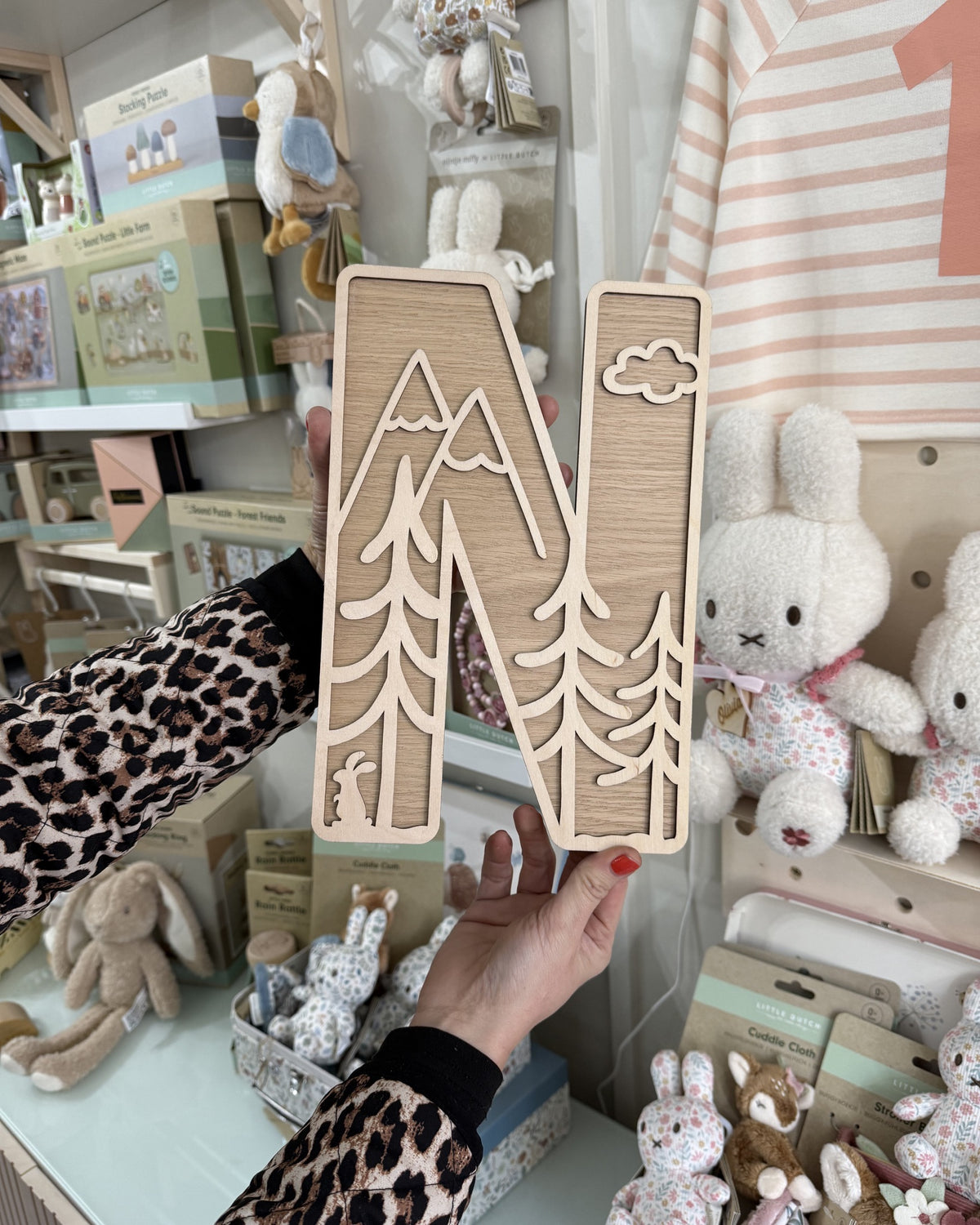 Personalised Woodland Wooden Wall Letters – Nursery & Bedroom Decor