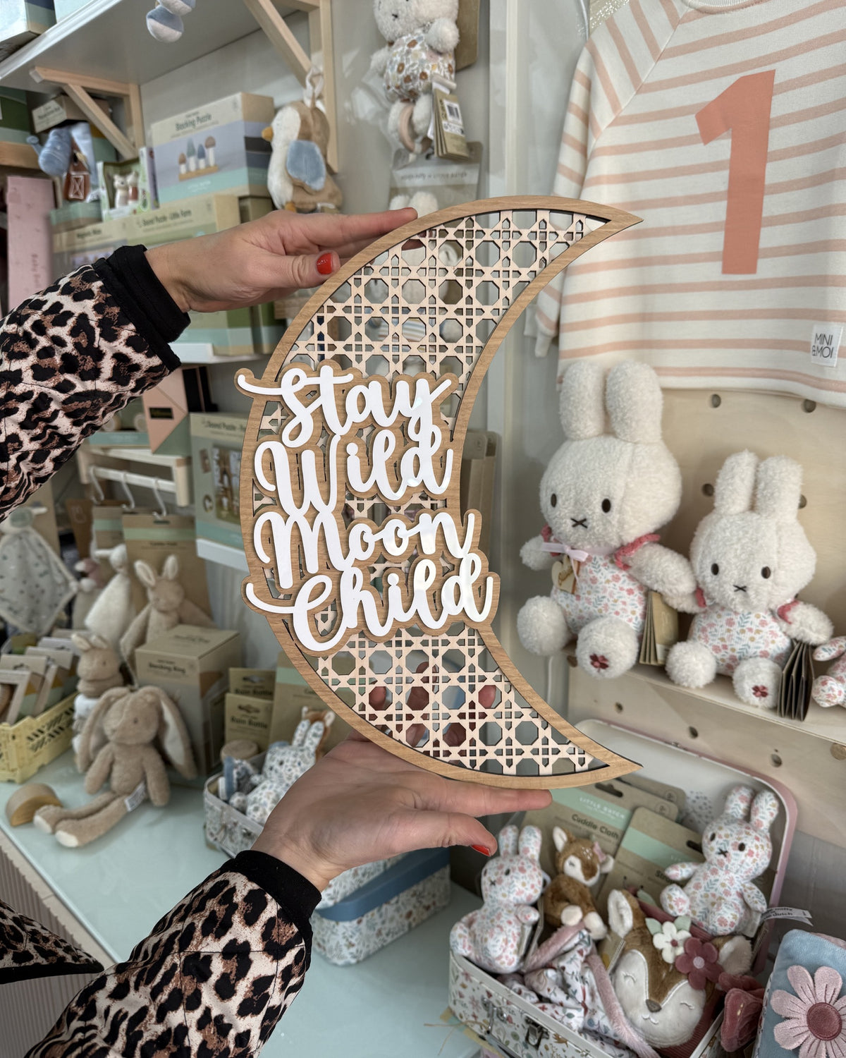 Love You to the Moon & Back Wooden Nursery Sign