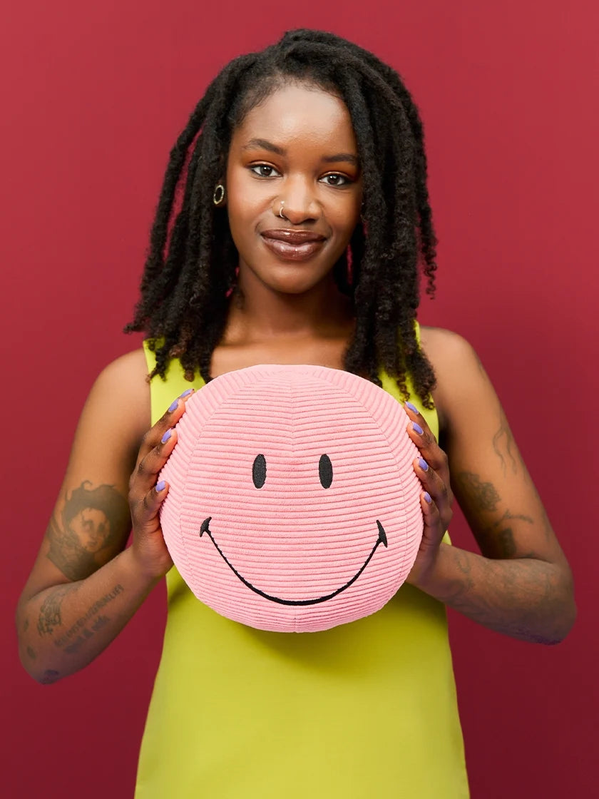 Smiley ECO Corduroy – 23cm – Bubblegum Pink