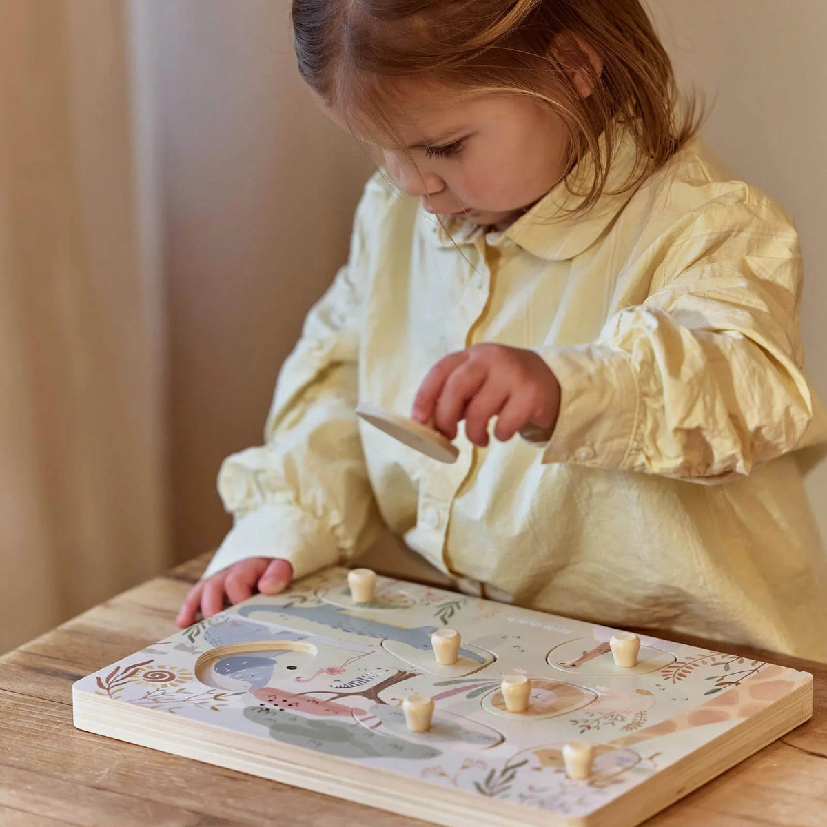 Little Dutch Wooden Sound Puzzle – Safari Friends
