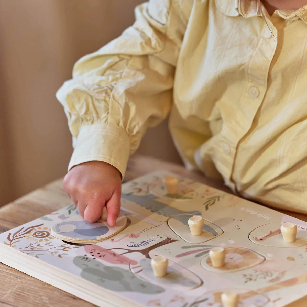Little Dutch Wooden Sound Puzzle – Safari Friends