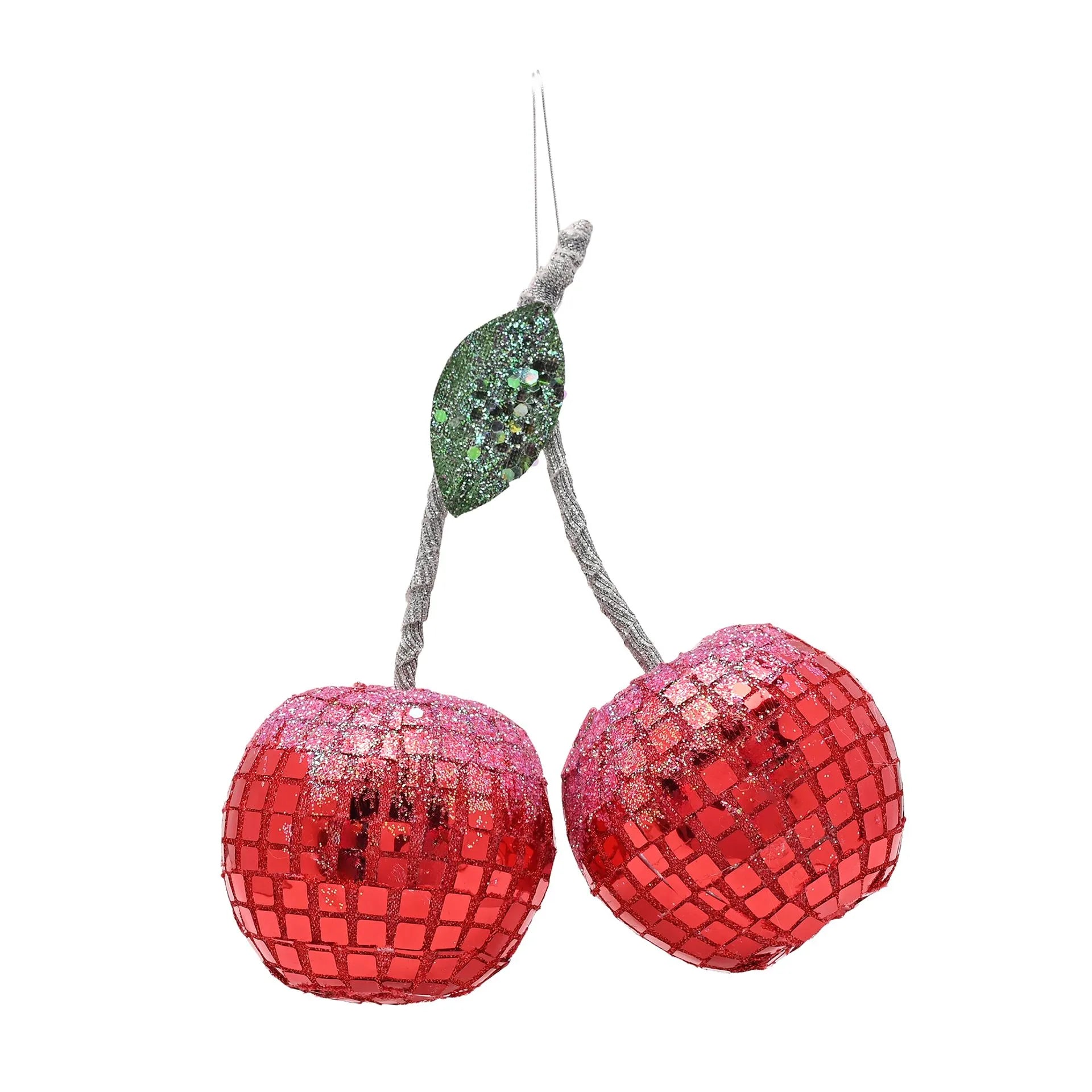 Whimsical Wonderland Disco Cherry Christmas Decoration