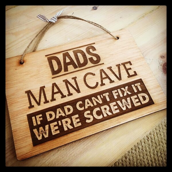 DAD'S MAN CAVE SIGN