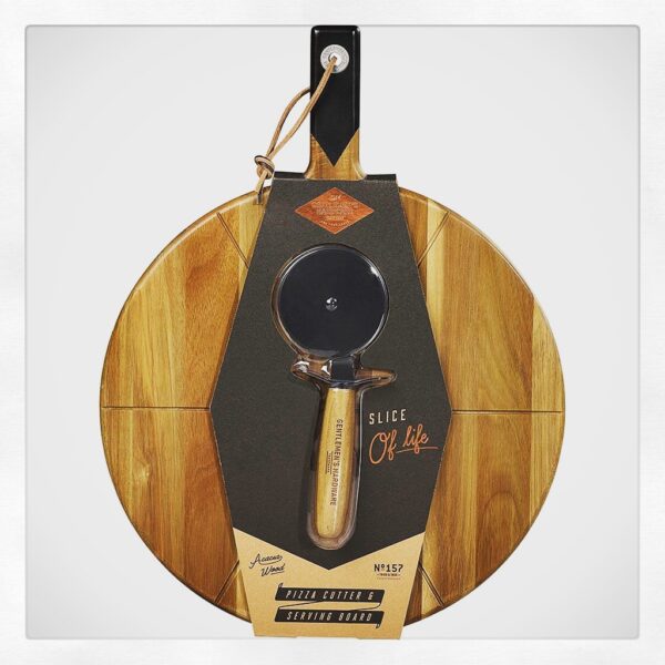 GENTLEMEN'S HARDWARE PIZZA CUTTER & SERVING BOARD - Image 3