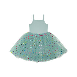 Bob & Blossom TURQUOISE SPOT DRESS