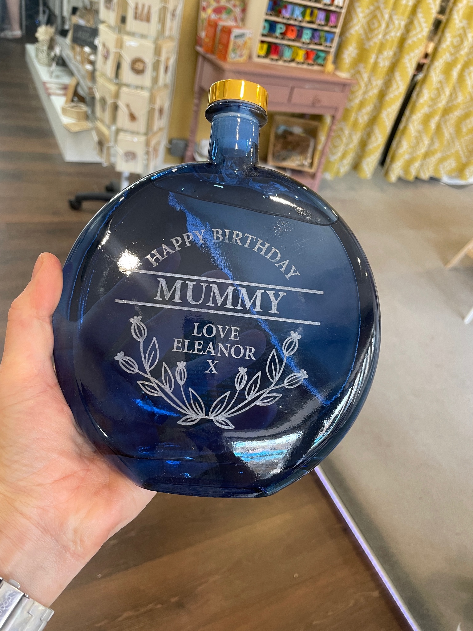Personalised oval Glass bottle diffuser 500ml - Image 7