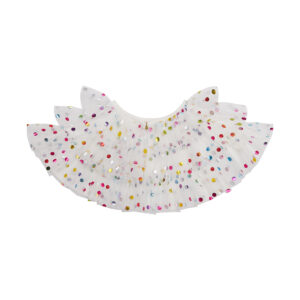 Bob & Blossom White SPOT LAYER CAPE