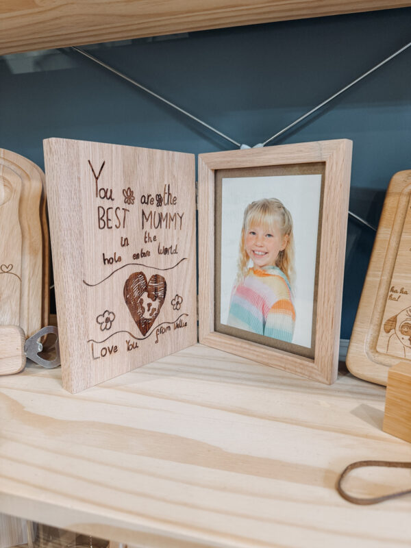 Personalised Wooden Your Handwriting / Drawing Book Photo Frame - Image 5