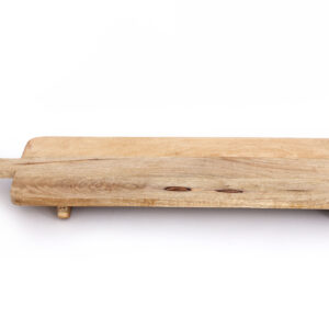 Mango wood serving platter on legs 30cm x 1000cm