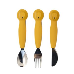 Trixie Silicone cutlery set 3-pack - Mr. Lion