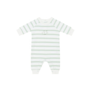 Bob + Blossom: POWDER BLUE + WHITE 'LOVE YOU TO THE MOON AND BACK' BRETON STRIPED ALL-IN-ONE