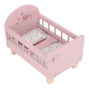 Little Dutch Pink Wooden Doll Bed