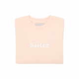BOB + BLOSSOM POWDER PINK  'SISTER' SWEATSHIRT