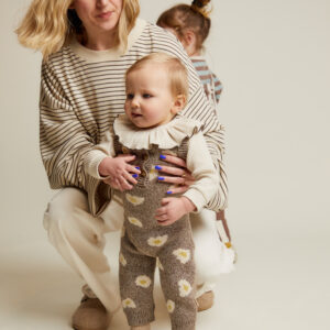 Claude + Co Bay Egg Knitted Romper