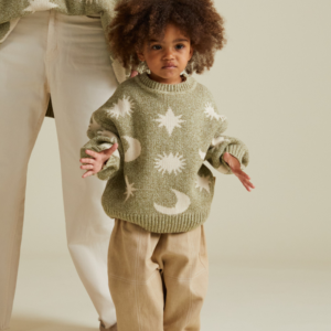 Claude + Co Cozmo Matcha Moon Star Sweater