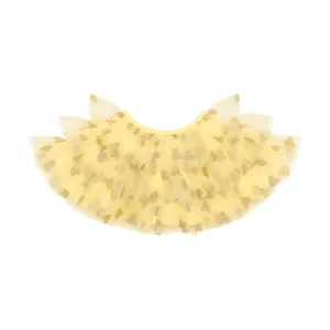 BOB + BLOSSOM Lemon + Gold glitter heart cape